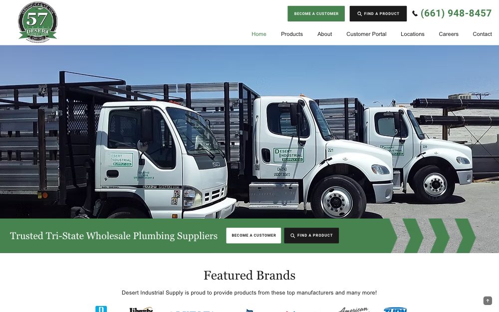 Desert Industrial Supply homepage