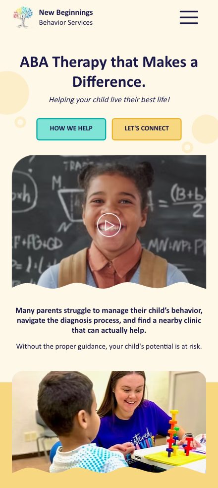 New Beginnings Behavior Services on mobile